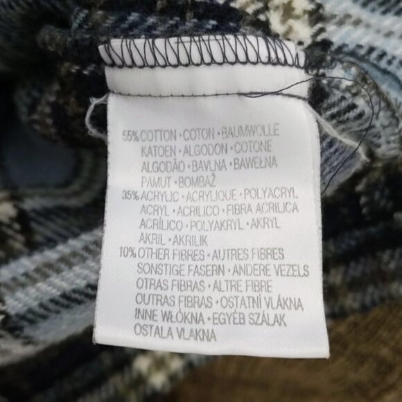 Blue Flannel Checkered Button Down Shirt - Picture 3 of 7